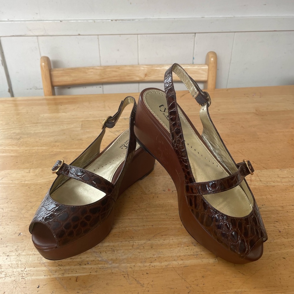 Richard Tyler Wedge Slingback